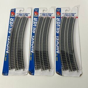 18” Radius Curved Track HO Gauge 4 pieces – Set of 3